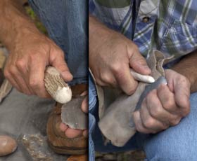 The Witte Museum - Making Stone Arrowheads